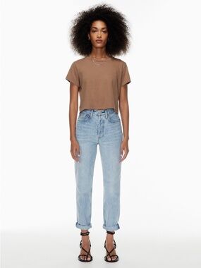 Denim Forum Size 25 The Boyfriend High Rise Loose 28L